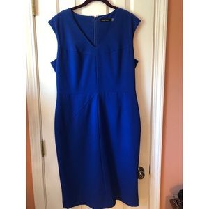 Ellen Tracy Smashing Royal Blue Dress Stunner
